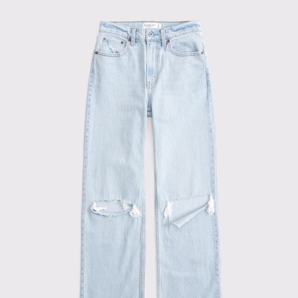 Abercrombie Light Blue Distressed Jeans